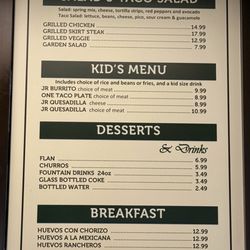 Salads Kids Dessert Breakfast April 2026