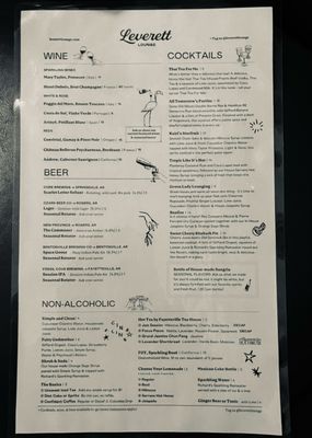 Menu photo 1 Leverett Lounge Fayetteville, AR