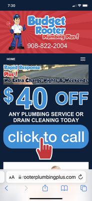 Budget Rooter Plumbing Plus Logo