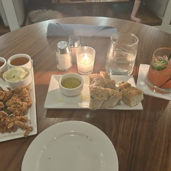 Tark's Grill & Bar - Lobster nuggets, delicious focaccia and a blood orange margarita. All amazingly delicious! - Cocktail Bars Near Me - Lutherville, Maryland