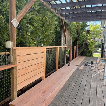 Farrar Construction: The Deck Specialist - Beginning of the new railing. - Decks & Railing Near Me - Sebastopol, California