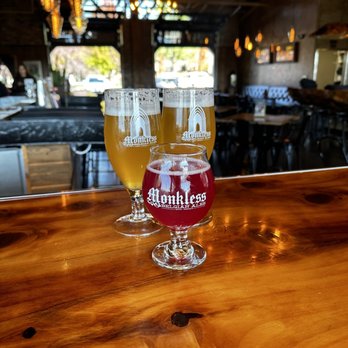 Monkless Belgian Ales - 2 Witbier and hibiscus ginger ale - Belgian Near Me - Bend, Oregon Monkless Belgian Ales - 2 Witbier and hibiscus ginger ale - Belgian Near Me - Bend, Oregon