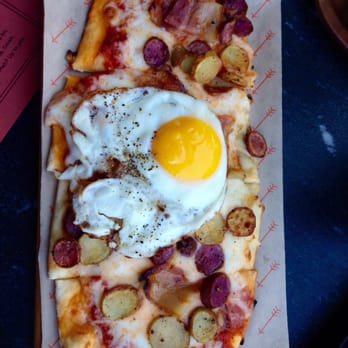 Saint & Second - Breakfast flatbread. Good for trying once, idk worth second buy. - New American Near Me - Long Beach, California Saint & Second - Breakfast flatbread. Good for trying once, idk worth second buy. - New American Near Me - Long Beach, California