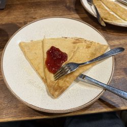 La Cidrerie - With strawberry jam.
