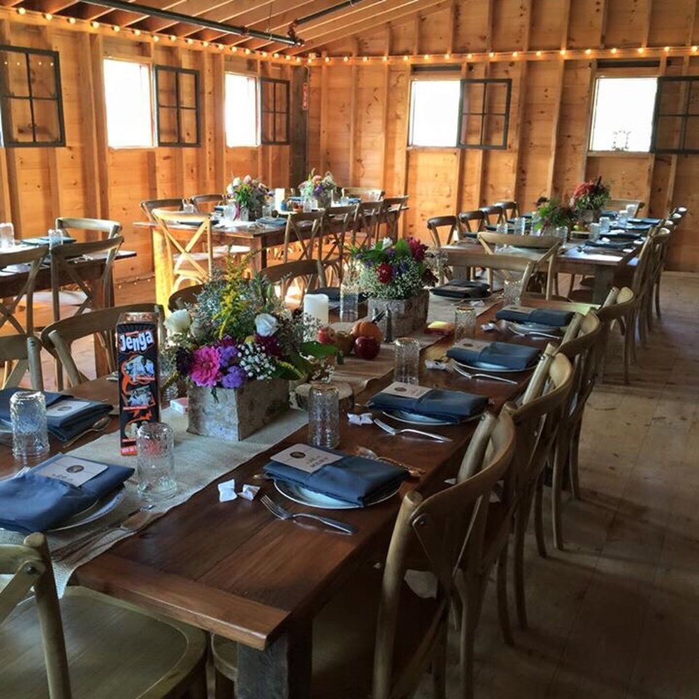 Owls Hoot Barn - Farmhouse tables and chairs with vintage China and silverware - Venues & Event Spaces Near Me - West Coxsackie, New York Owls Hoot Barn - Farmhouse tables and chairs with vintage China and silverware - Venues & Event Spaces Near Me - West Coxsackie, New York
