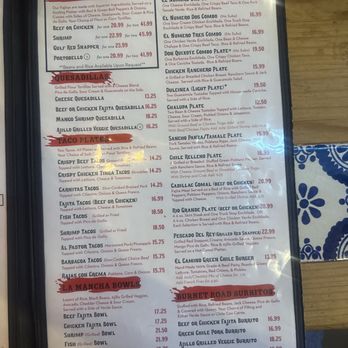 La Mancha - Menu - Tex-Mex Near Me - Austin, Texas