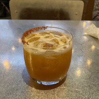Dhamaka - Joshila (mezcal, green chili, passion fruit) - Indian Near Me - New York, New York Dhamaka - Joshila (mezcal, green chili, passion fruit) - Indian Near Me - New York, New York