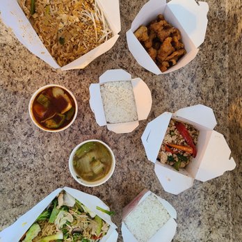 Swaddee Thai - Take out from Swadee... piping hot still! Pad Thai  Spicy Basil with Chicken Sweet & Sour Pork Wonton Soup Chicken Chow Mein White Rice - Thai Near Me - Flagstaff, Arizona