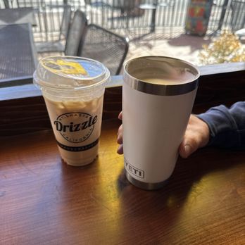 Drizzle - Peanut butter latte and vanilla latte. Amazing!! - Coffee & Tea Near Me - Mount Shasta, California Drizzle - Peanut butter latte and vanilla latte. Amazing!! - Coffee & Tea Near Me - Mount Shasta, California