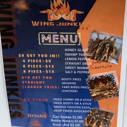 Wing Junkies - Menu