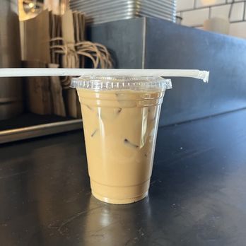 Curio Coffee - Iced Miso Caramel Latte with Oat Milk - Coffee & Tea Near Me - Cambridge, Massachusetts