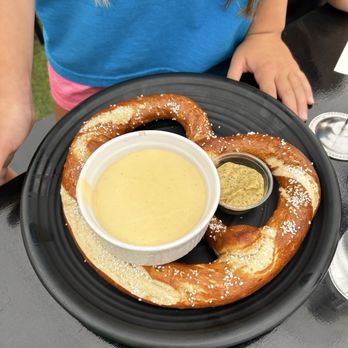 Ghost Town Brewing - Laurel - HUGE pretzel - Breweries Near Me - Oakland, California