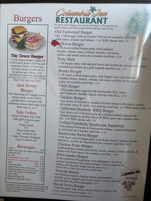 Menu photo 5 Columbia Inn Restaurant Kalama, WA