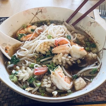Viman Thai Cuisine - Thai Spicy Seafood Noodle Soup - Thai Near Me - Folsom, Pennsylvania