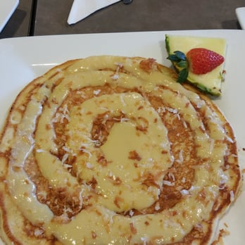 Moena Café - Banana Chantilly pancakes  $9.00 - Cafes Near Me - Honolulu, Hawaii