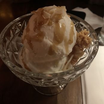 Lao Lao Bar - Vegan coconut sorbet with rum caramel and crispy rice - Laotian Near Me - Toronto, Ontario