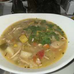 Sopa de Pollo! Hot and delicious!!