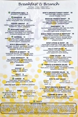 Menu photo 3 Rita's Seaside Grille Folly Beach, SC Menu photo 3 Rita's Seaside Grille Folly Beach, SC