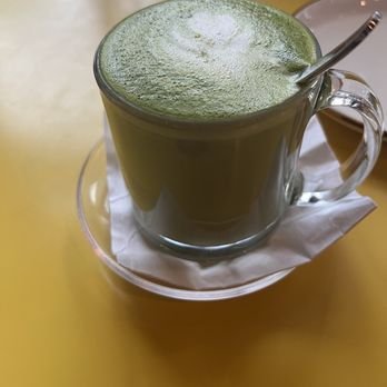 Cafe Landwer - Matcha Latte - Cafes Near Me - Brighton, Massachusetts