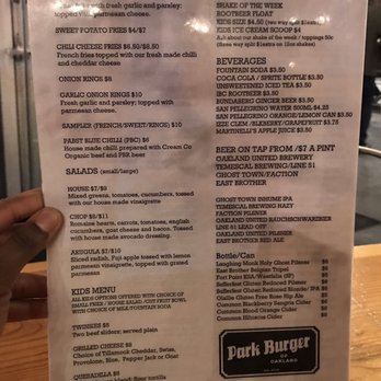 Park Burger - Menu - Hot Dogs Near Me - Oakland, California Park Burger - Menu - Hot Dogs Near Me - Oakland, California