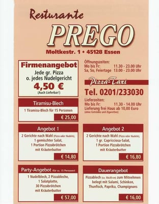 Menu photo 4 Prego Essen, NW