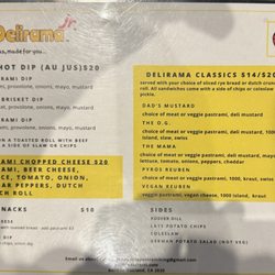 New menu 2025