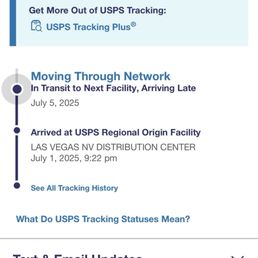 Late tracking from 14 days ago