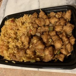 Top China - Black pepper chicken with pork fried rice