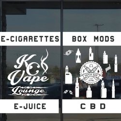 KC Vape Lounge - Our window display for your viewing pleasure!