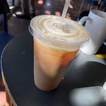 Cafe Stella - Iced almond milk latte - Coffee & Tea Near Me - Norfolk, Virginia
