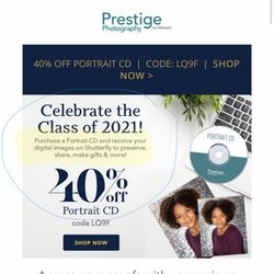 Prestige Portraits - False advertisement! This is the deal I paid for and was promised all photos to be uploaded to Shutterfly and that was a lie.