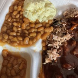 Baked bean potato salad barbecue stew