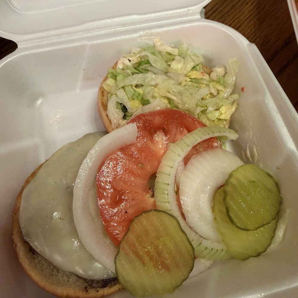 Burger Boy Diner - 1/4th bison burger with cheese (no fries) $11.32 - Diners Near Me - Louisville, Kentucky