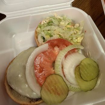 Burger Boy Diner - 1/4th bison burger with cheese (no fries) $11.32 - Diners Near Me - Louisville, Kentucky