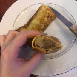 Blini with apple