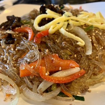 Buga Korean BBQ - Chap Jae. Sweet potato noodles. Great side to Galbi Jim. - Barbeque Near Me - San Diego, California