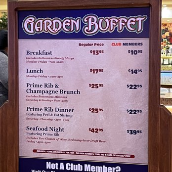 Garden Buffet - Prices - Buffets Near Me - Las Vegas, Nevada