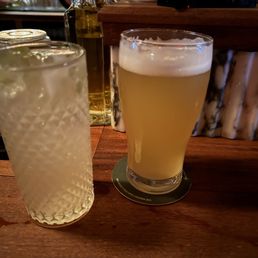 Vodka soda, beer