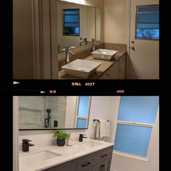 R E V Design - Guest Bath: Before and After - Interior Design Near Me R E V Design - Guest Bath: Before and After - Interior Design Near Me