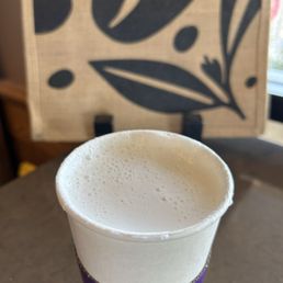9/17/24 GreenJasmine Dragon Phoenix Pearl hot latte with sugar free vanilla
