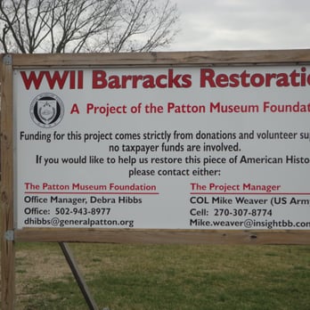 General George Patton Museum - Barracks Restoration Project info - Museums Near Me - Fort Knox, Kentucky
