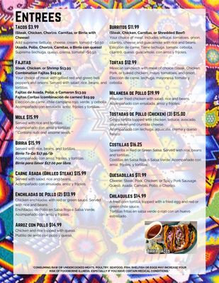 Menu photo 3 7 Coras Indianapolis, IN