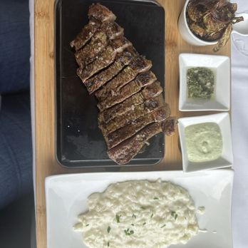 New Heights Restaurant - This is the best food I had while visiting DC I loved the steak it was perfectly cooked and the sauces that went with it were phenomenal. - New American Near Me - Washington, DC, District of Columbia