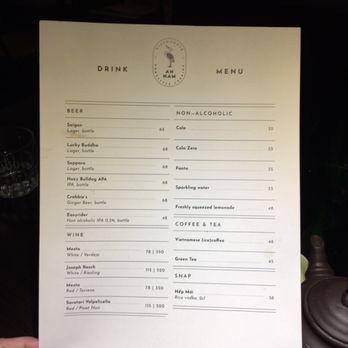 An Nam - drink menu - Vietnamese Near Me - Stockholm, Alberta