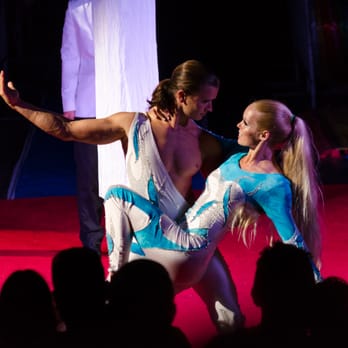 Davangie Performance Arts - Davangie performing an aerial silk duet at the Moscow International Circus - Fitness & Instruction Near Me - Honolulu, Hawaii