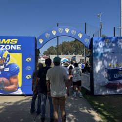 Los Angeles Rams Training Camp - Entrance to the fan zone experience