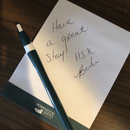 A nice surprise! Also received a very nice call from the front desk asking how we were enjoying our room. A nice surprise! Also received a very nice call from the front desk asking how we were enjoying our room.
