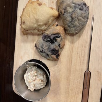 Golden Leaf Bistro - Scones, 2 blueberry and one cinnamon apple - Bars Near Me - Danville, Virginia Golden Leaf Bistro - Scones, 2 blueberry and one cinnamon apple - Bars Near Me - Danville, Virginia