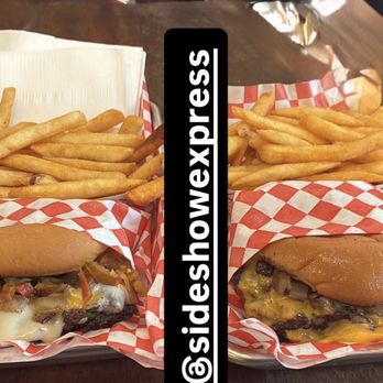 Sideshow Express - Roadrunner and their classic smash - Burgers Near Me - Oakland, California