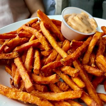 The Black Dog Pub - Sweet Potato Fries (Ask for extra crispy) Delicious! - Gastropubs Near Me - Scarborough, Ontario The Black Dog Pub - Sweet Potato Fries (Ask for extra crispy) Delicious! - Gastropubs Near Me - Scarborough, Ontario